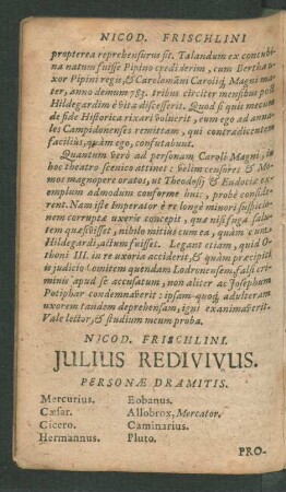 Julius Redivivus.