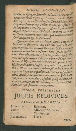 Julius Redivivus.