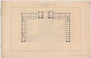 Thiersch, Friedrich von; Leipzig (Sachsen); Reichsgericht - Grundriss Zwischengeschoss