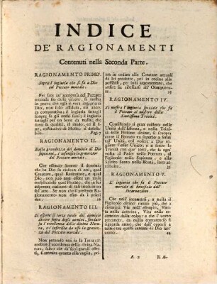 Opere Del Padre Paolo Segneri Della Compagnia di Gesu : Distribuite In Quattro Tomi, come nella seguente pagina si dimostra: Con un breve Ragguaglio della di lui Vita, 3,2. Il Christiano Istruito nella sua Legge Ragionamenti Morali ; 2