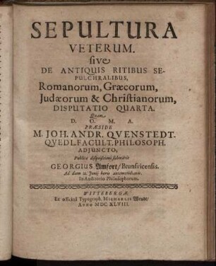 Disputatio Quarta