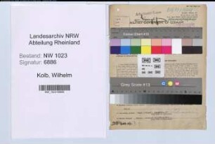 Entnazifizierung Wilhelm Kolb , geb. 04.04.1892 (Reg.Inspektor)