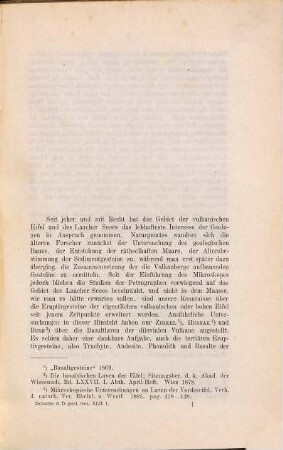 Beiträge zur Kenntniss der Trachyte und Basalte der Eifel : Inaug.-Diss. d. Univ. Leipzig.