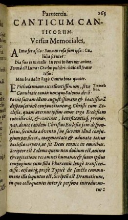 Canticum Canticorum.