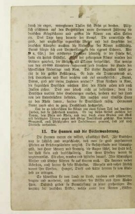 13. Die Hunnen und die Völkerwanderung