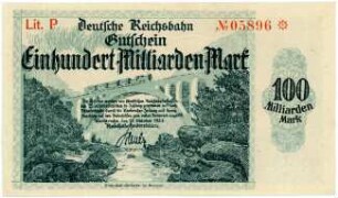 Geldschein, 100 Milliarden Mark, 15.10.1923