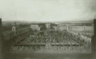 Caroussel Comique Aufzug im Zwinger 1722