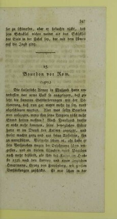 15. Bourbon vor Rom. (1527.)