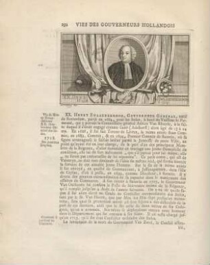 XX. Henry Zwaardekroon, gouverneur général, ...