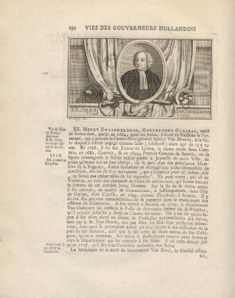 XX. Henry Zwaardekroon, gouverneur général, ...
