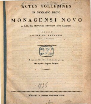 De supinis linguae latinae