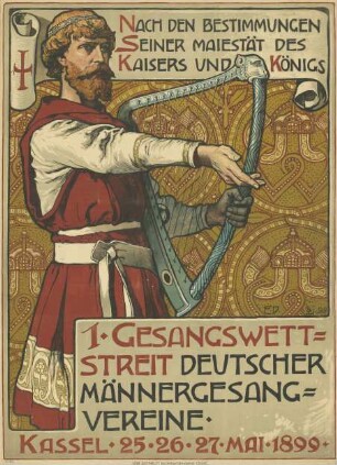 Erster Gesangswettstreit deutscher Männergesangvereine Kassel 1899