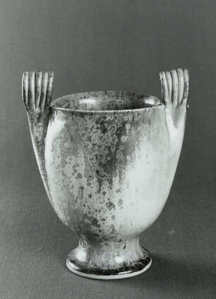 Vase mit Kristallglasur