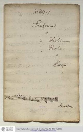 Richter, Franz Xaver: Sinfonia
