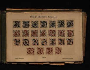 Schiller Initialen. Renaissance - Tafel 40