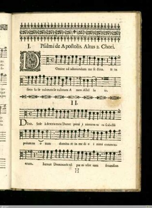 Psalmi de Apostolis in secundis Vesperis.