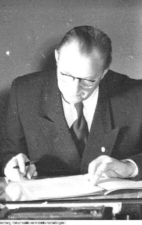 Otto Grotewohl, Gerhart Ziller, Dezember 1950