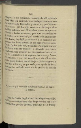 El Deseo Que Algunes Espanoles Tenian De Dejar La Guerra