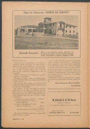 Casa de Descanso "Gente de Teatro" : La comisión