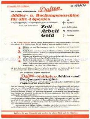 Addier- und Buchungsmaschinen