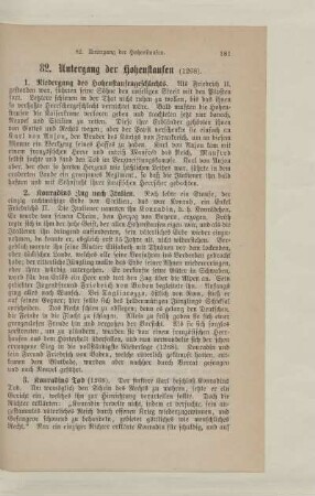 82. Untergang der Hohenstaufen (1268)