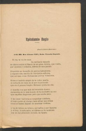 Epitalamio Regio