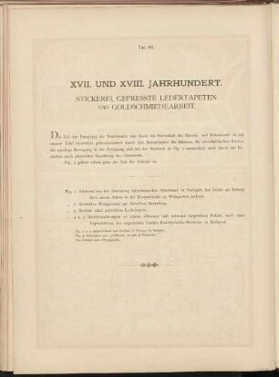 XVII. und XVIII. Jahrhundert.