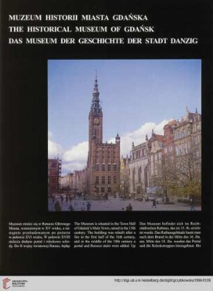 Muzeum Historii Miasta Gdańska / The Historical Museum of Gdańsk / Das Museum der Geschichte der Stadt Danzig