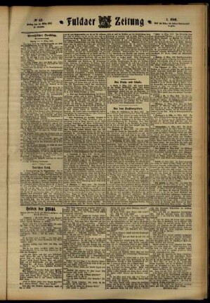 Zweite Ausgabe vom Freitag, den 15. März 1912.