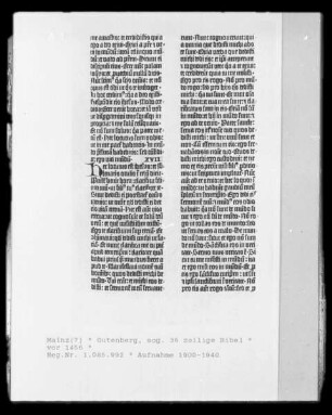 36-zeilige Bibel