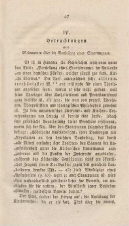 47-80 Betrachtungen eines Weltmannes über die Vorstellung eines Staatsmannes