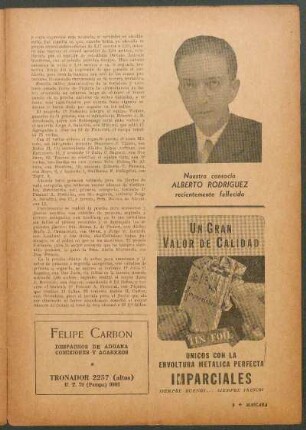 Nuestro consocio Alberto Rodriguez recientemente fallecido