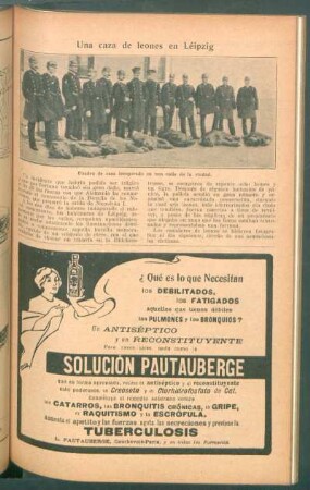 Una caza de leones en Leipzig
