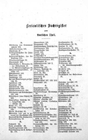 Lexikalisches Sachregister
