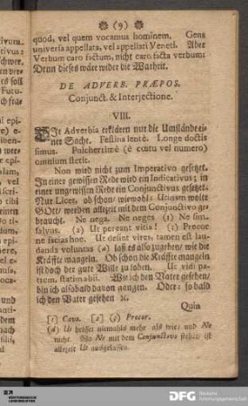 De Adverb. Præpos. Conjunct. & Interjectione.