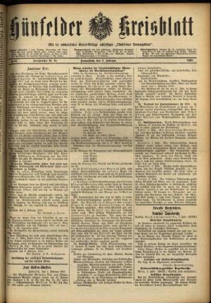 Ausgabe vom Samstag, den 05. Februar 1916.