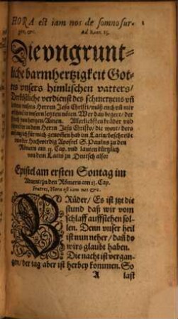 Epistelen und Evangelien auff alle Sontag und Feiertag durchs gantze jar ... verdolmetscht