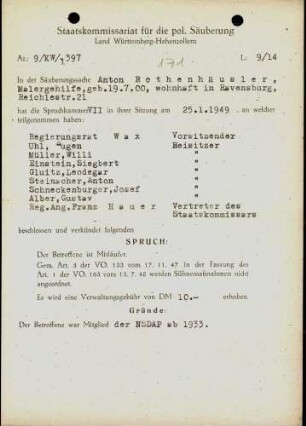 Rothenhäusler, Anton