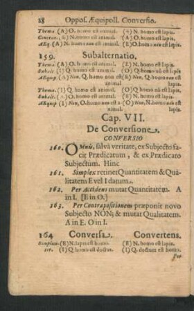 Cap. VII. De Conversione.