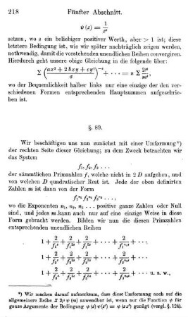 §. 89. Umformung der rechten Seite