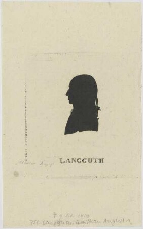 Bildnis des Christian August Langguth