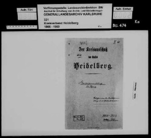 Vorbereitung und Durchführung der Kreisversammlung vom 3. April 1909 - 44. ordentliche Sitzung
