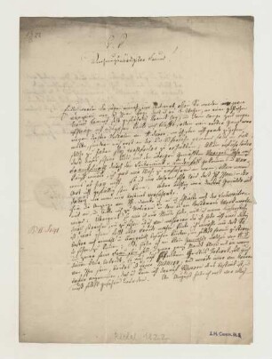 Brief von August Riedel an Joseph Heller