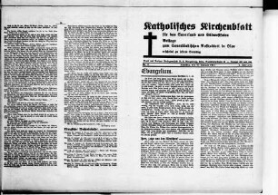 Katholisches Kirchenblatt für das Sauerland und Südwestfalen. 1931-1935