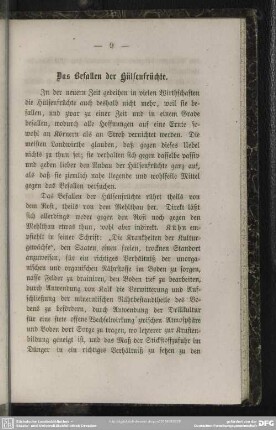 Das Befallen der Hülsenfrüchte