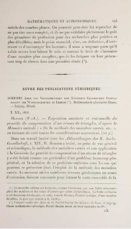 Revue des publications périodiques.