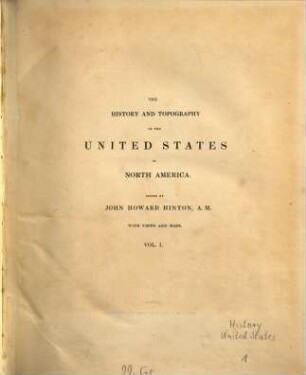 The history and topography of the United States : Illustrated with a series of views, 1