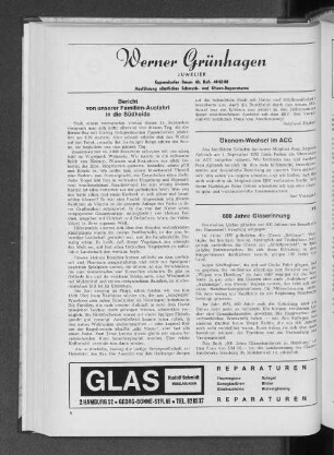 600 Jahre Glaserinnung