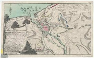 Belagerungsplan von Kolberg, 1:20 000, Kupferstich, 1760