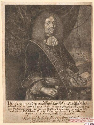 Andreas Georg (= Endres Georg I.) Paumgartner, Triumvir und Vorderster Kriegsherr, Kriegsrat des Fränkischen Kreises, Pfalz-Sulzbachischer Rat